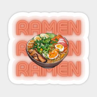 Ramen Katakana Vintage Japan Japanese Since Sticker